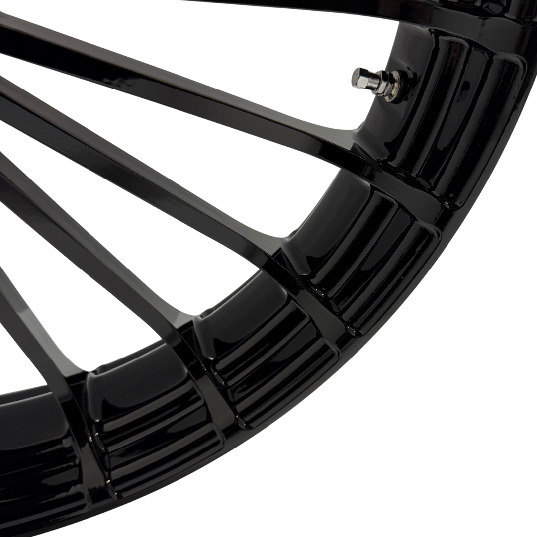 23" TURBINE FRONT WHEEL GLOSS BLACK (HAA23TUR)