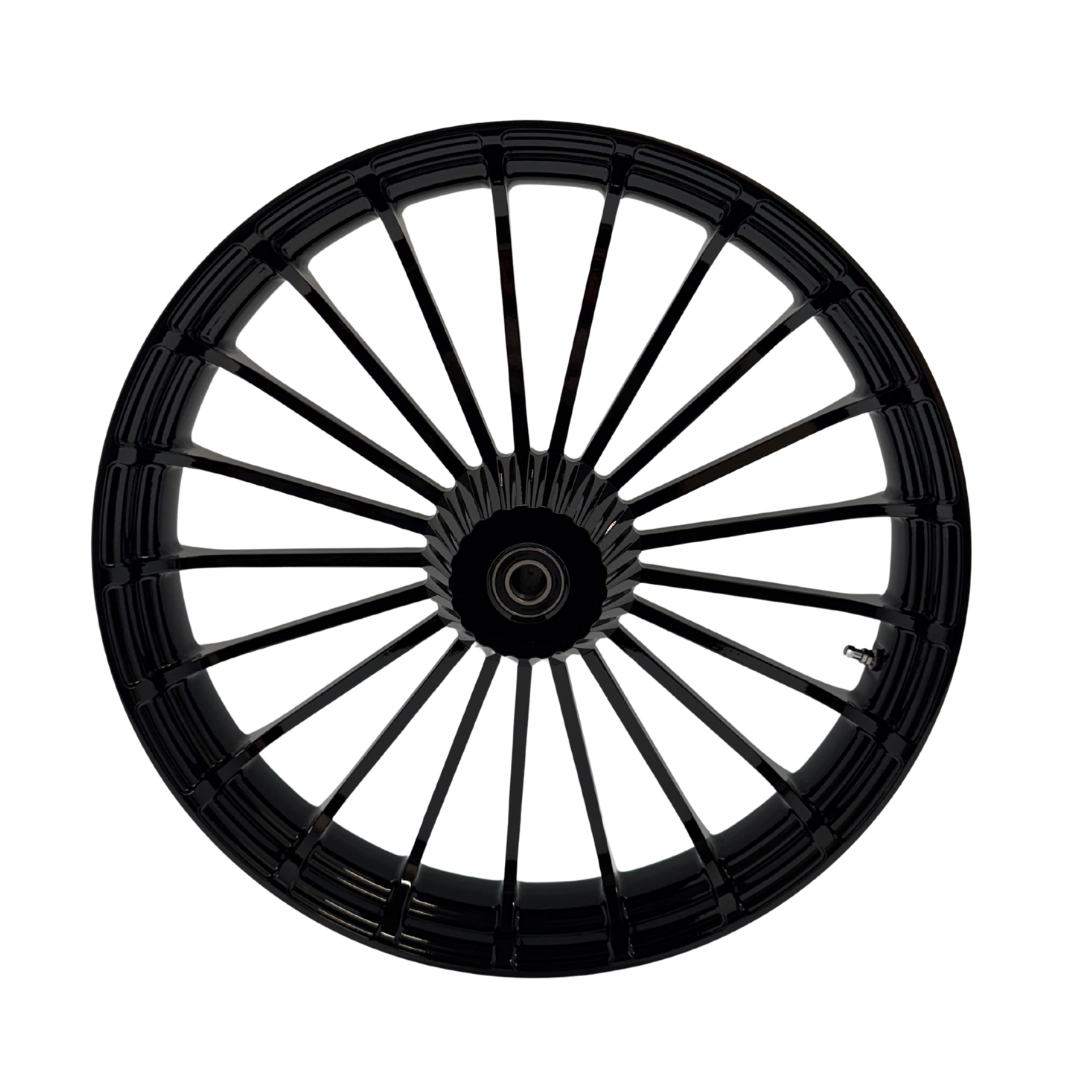 23" TURBINE FRONT WHEEL GLOSS BLACK (HAA23TUR)