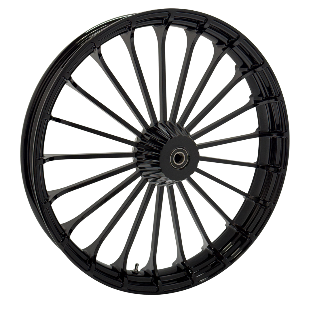 26" TURBINE FRONT WHEEL GLOSS BLACK (HAA26TUR)