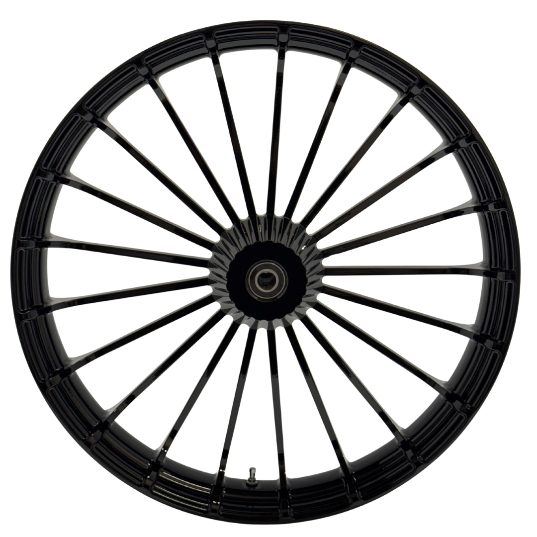 26" TURBINE FRONT WHEEL GLOSS BLACK (HAA26TUR)