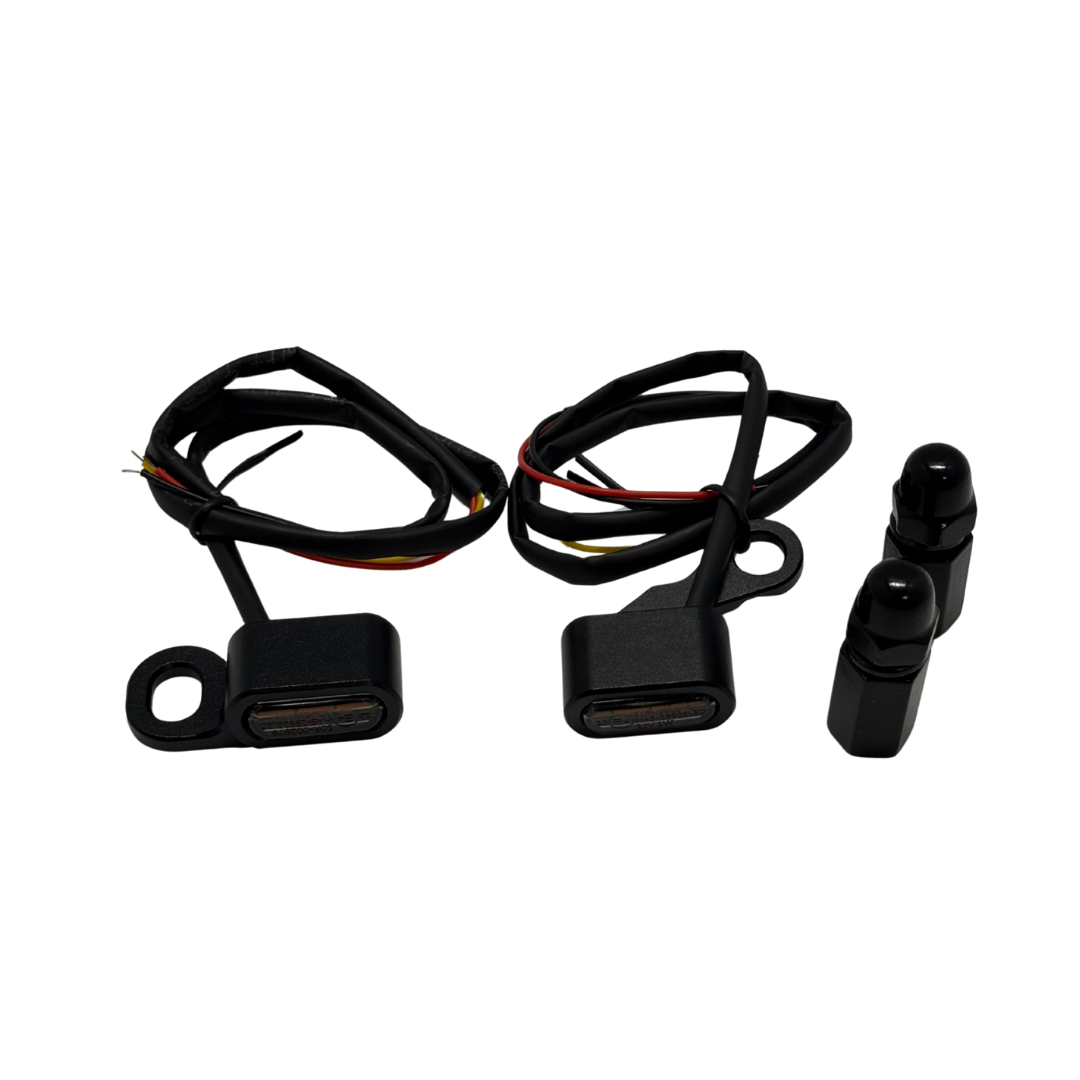 2025-UP SOFTAIL UNDERPERCH INDICATORS  BLACK   (BDC2150)