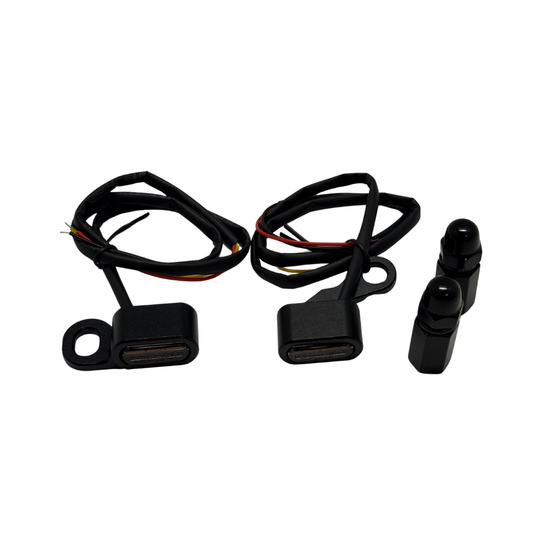 2025-UP SOFTAIL UNDERPERCH INDICATORS  BLACK   (BDC2150)