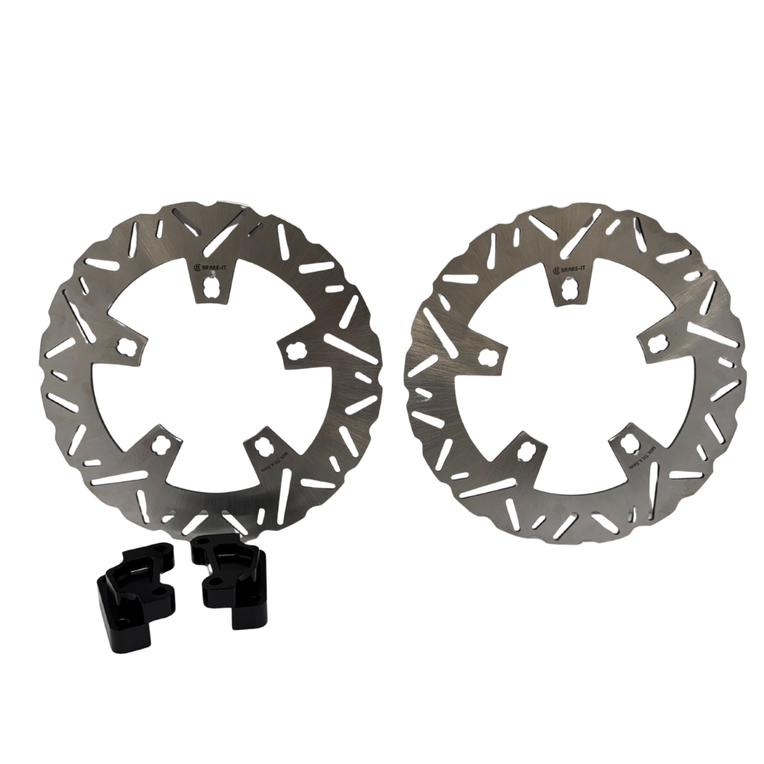 13" BIG BRAKE KIT   TWIN ROTORS  2014-2023 TOURING  SPOKE MOUNT (BDCBI010)
