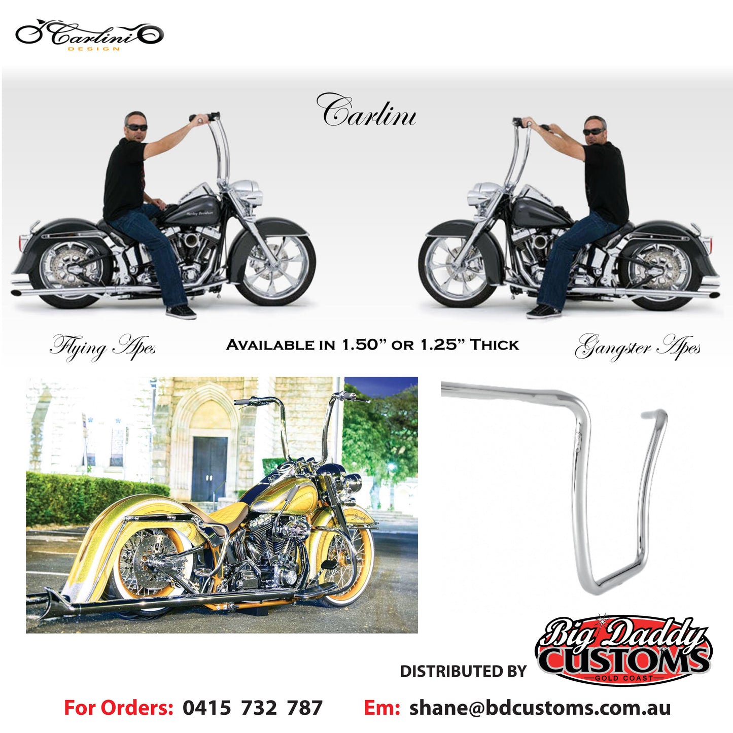 CARLINI   1996-2013 ROAD KING RISER  1.25   (HHR-8)