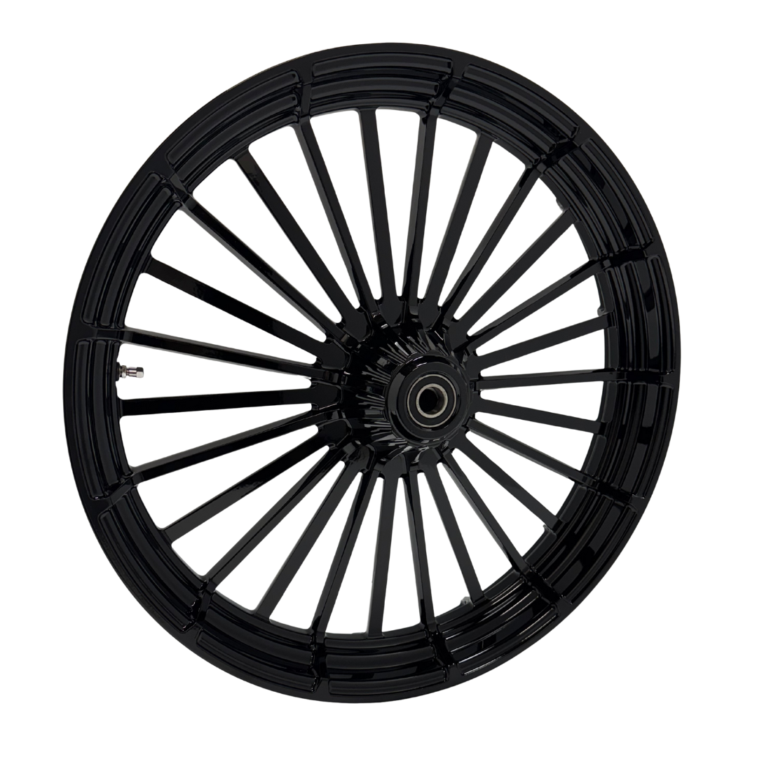 23"  ROULETTE FRONT WHEEL GLOSS BLACK  2023 - UP   (HAA23RLETGB)