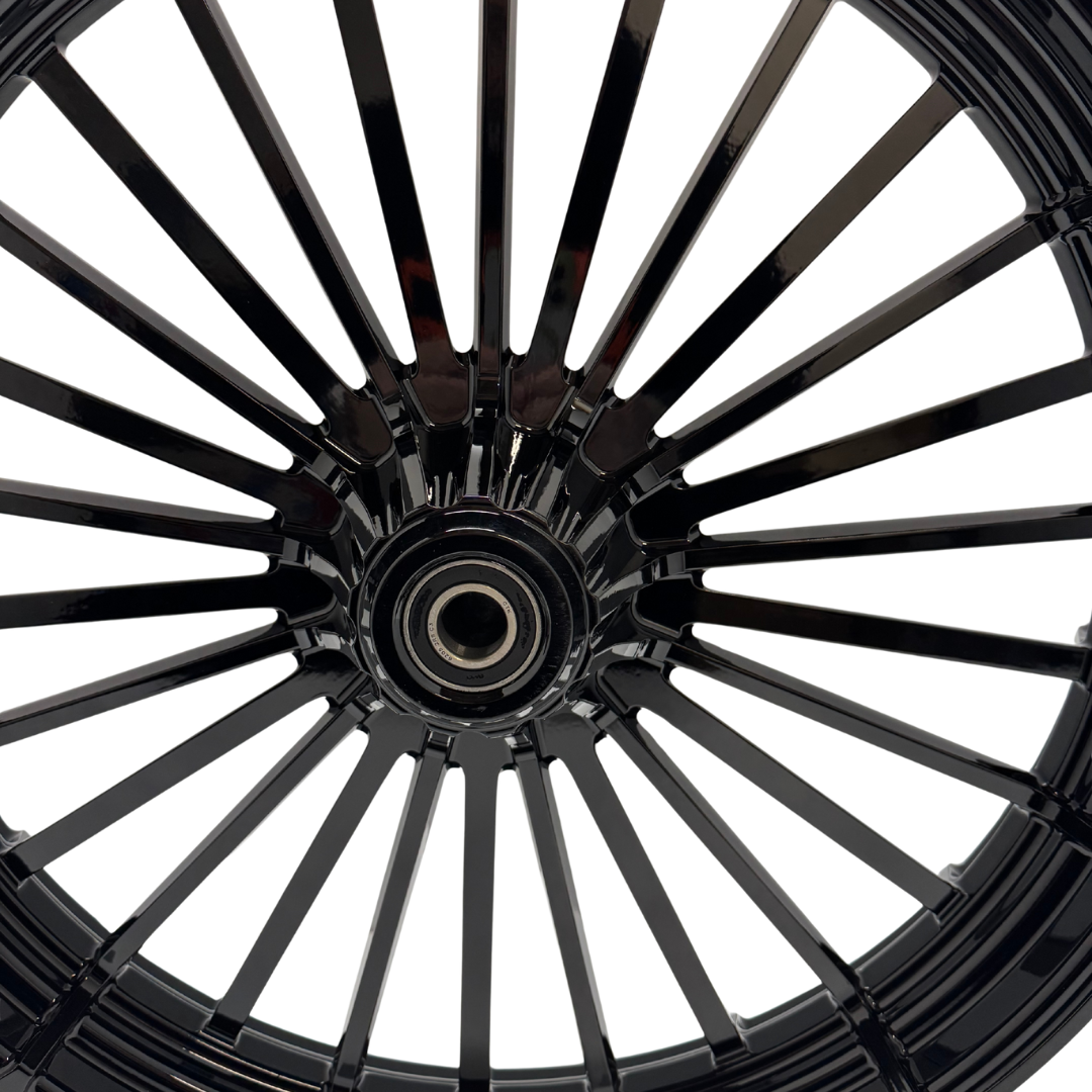 23"  ROULETTE FRONT WHEEL GLOSS BLACK  2023 - UP   (HAA23RLETGB)