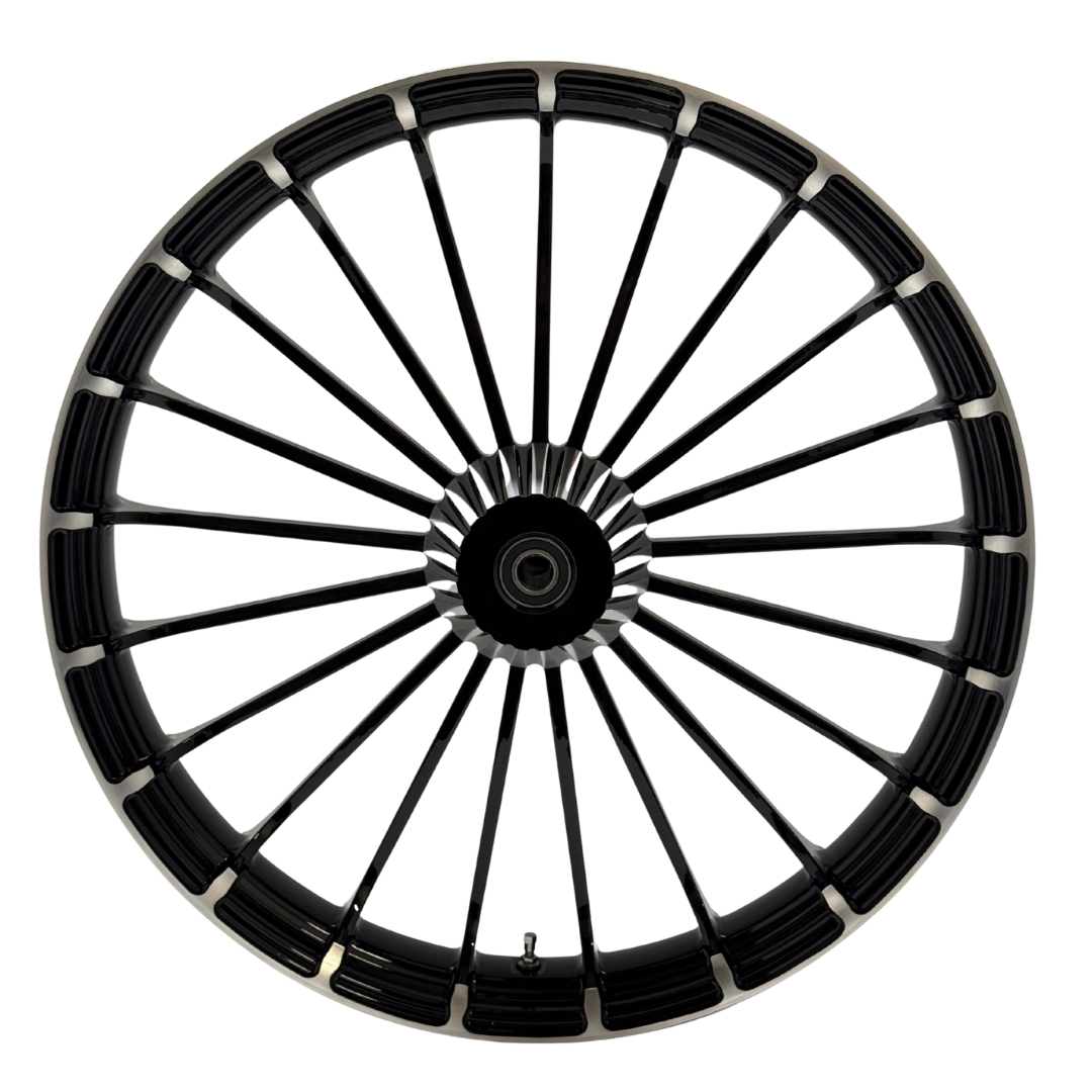 23"  TURBINE FRONT WHEEL CONTRAST CUT   (HAA23TURCON)
