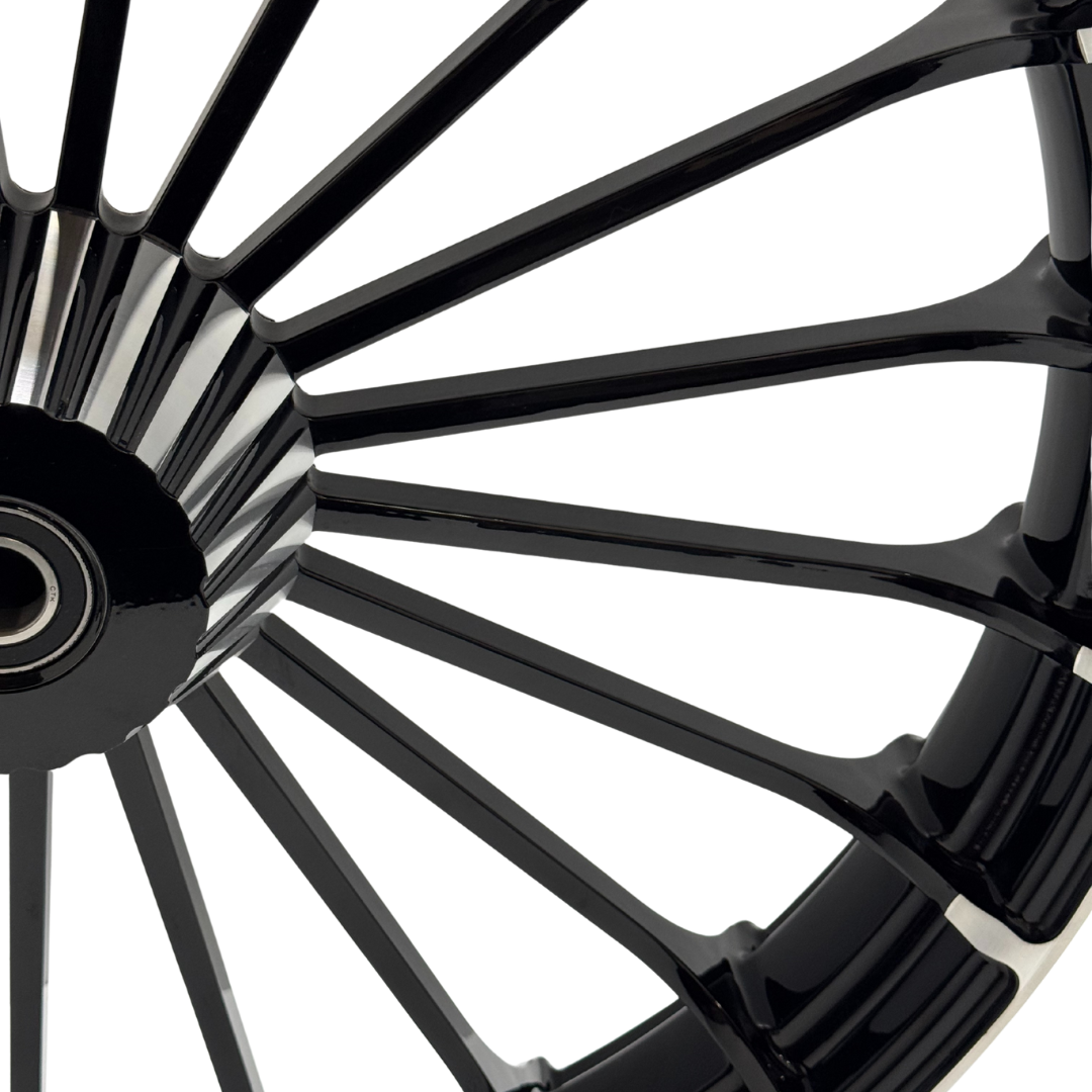 23"  TURBINE FRONT WHEEL CONTRAST CUT   (HAA23TURCON)