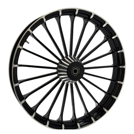 23"  TURBINE FRONT WHEEL CONTRAST CUT   (HAA23TURCON)