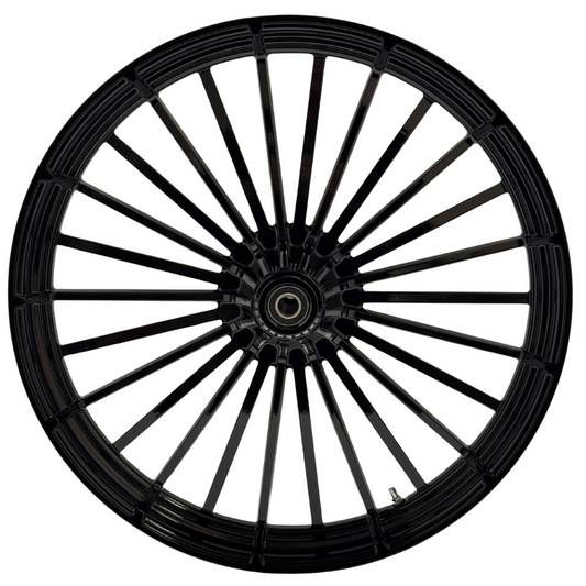 26"  ROULETTE FRONT WHEEL GLOSS BLACK   2023-UP  (HAA26RLETGB)