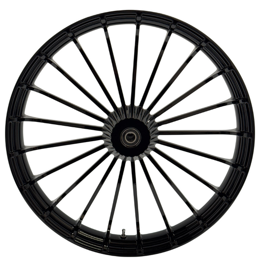 26"  TURBINE FRONT WHEEL GLOSS BLACK   (HAA26TUR)