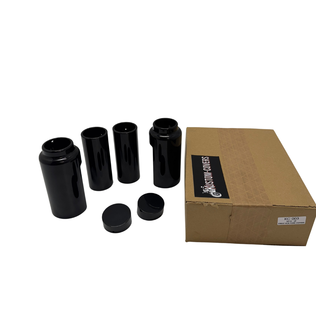 STREET BOB 2018-CURRENT  6 X PIECE SET  BLACK   (KC003)