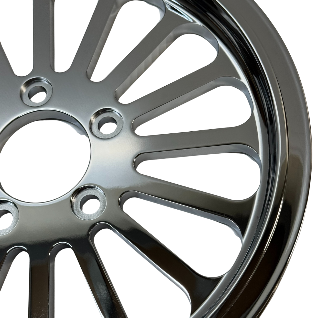 PULLEY  66th X 1"  CHROME / BLACK