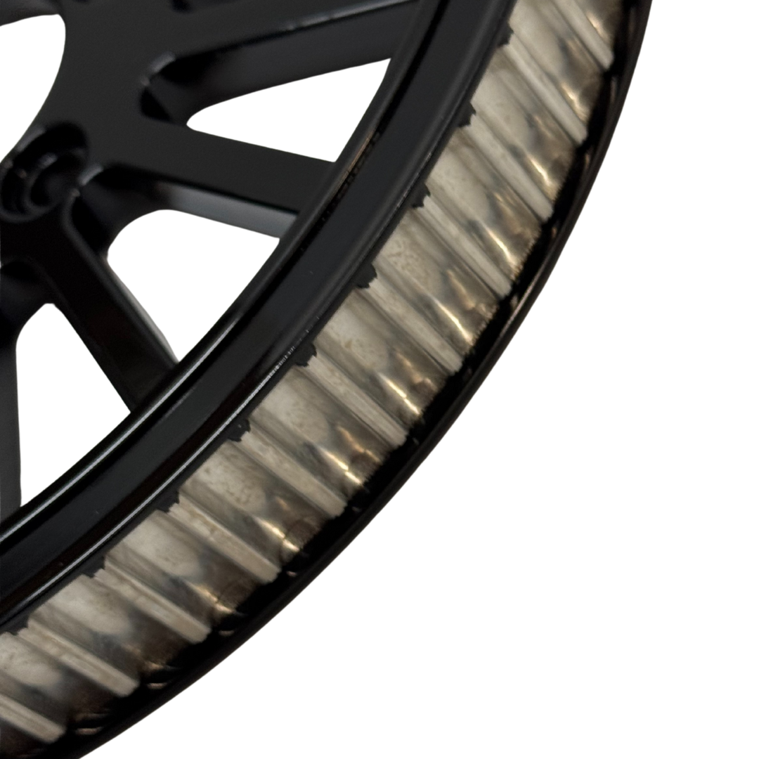 PULLEY  66th X 1"  CHROME / BLACK