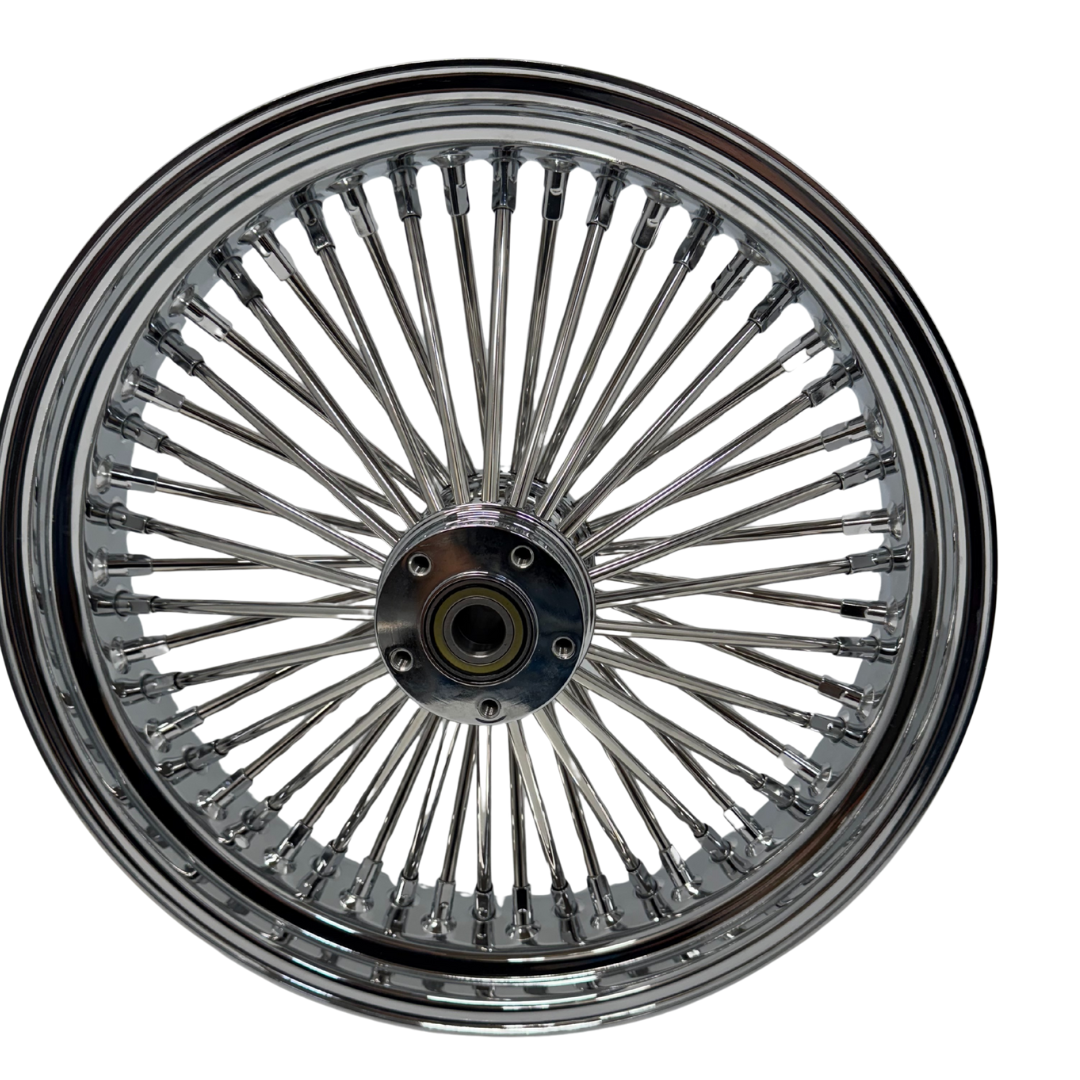 REAR FAT SPOKE WHEELS  CHROME