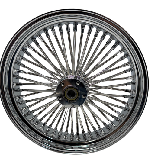 REAR FAT SPOKE WHEELS  CHROME