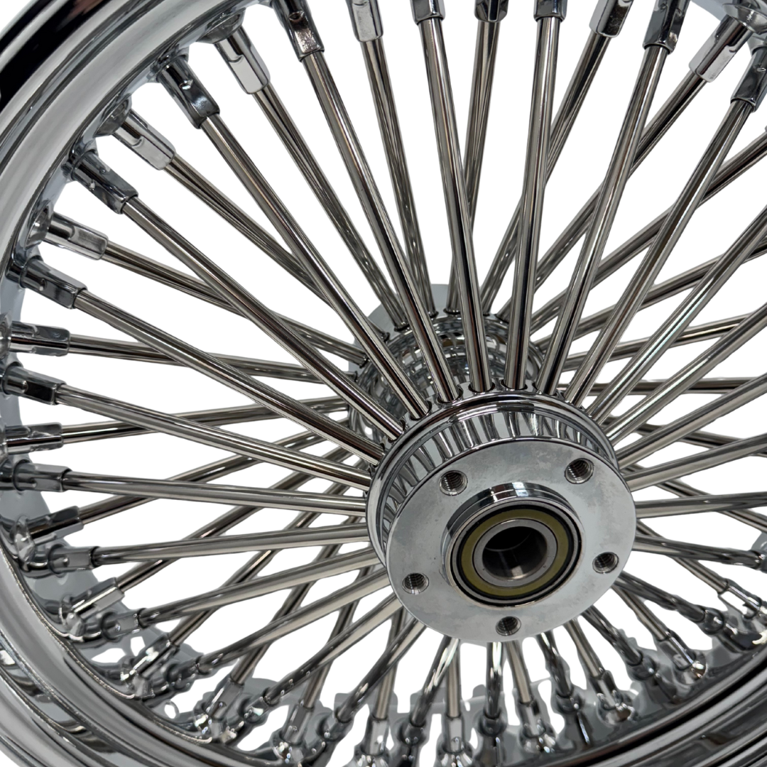REAR FAT SPOKE WHEELS  CHROME