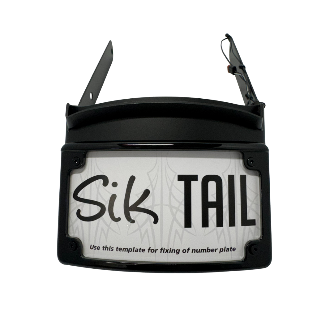 FAT BOB  2018-2024  PLATE ONLY  BLACK  (SIK009)