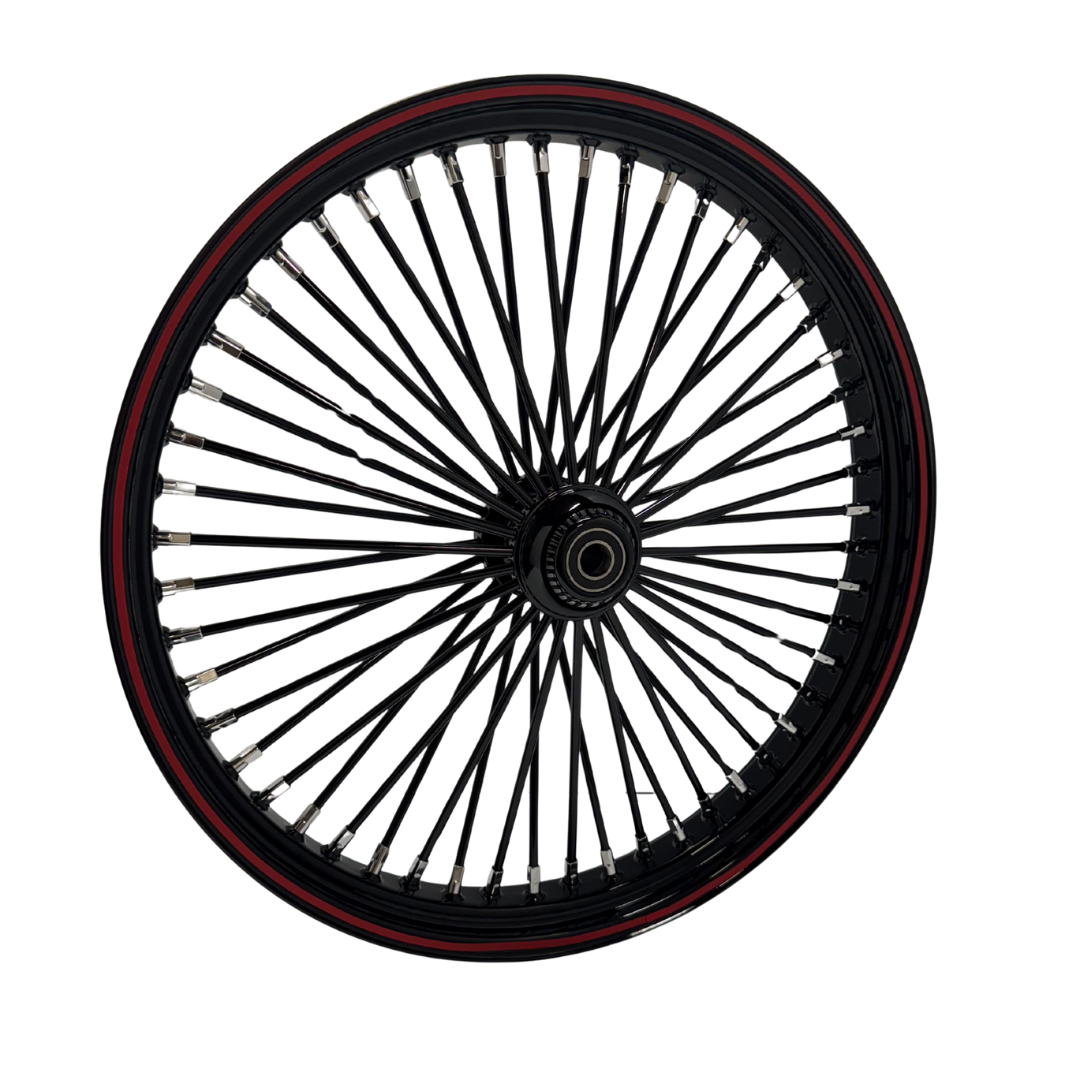 FRONT FAT SPOKE WHEELS   POWDER COATED OPTION