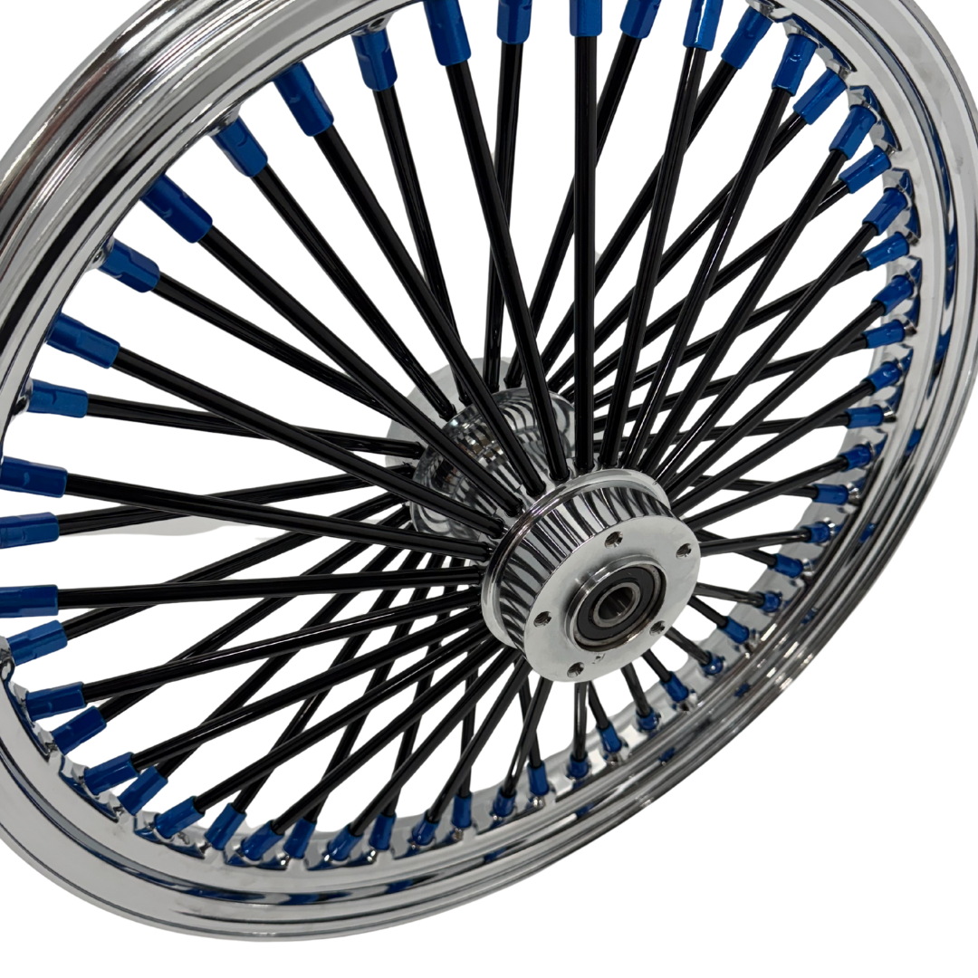 REAR FAT SPOKE WHEELS   POWDER COATED OPTION