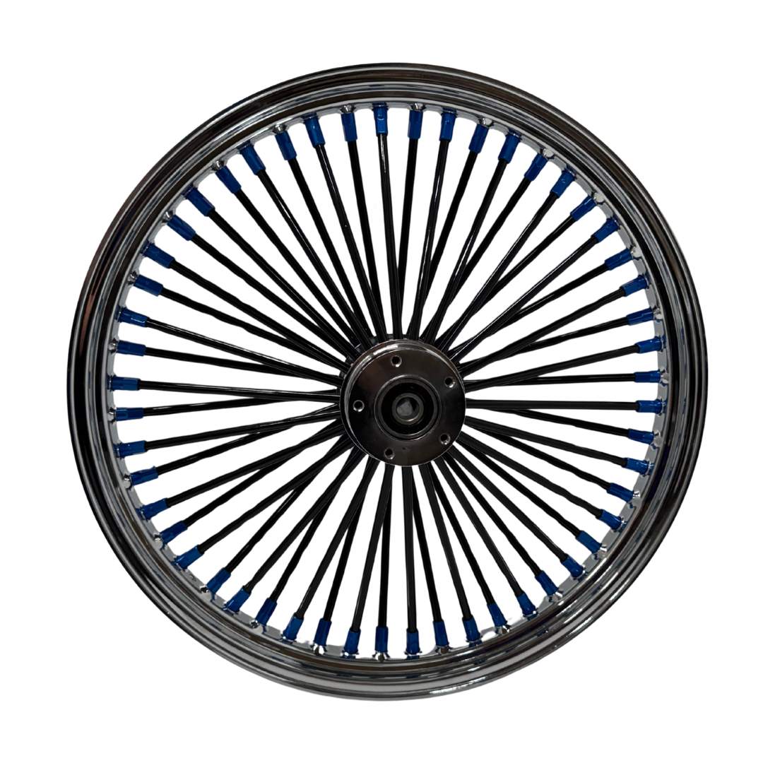 REAR FAT SPOKE WHEELS   POWDER COATED OPTION