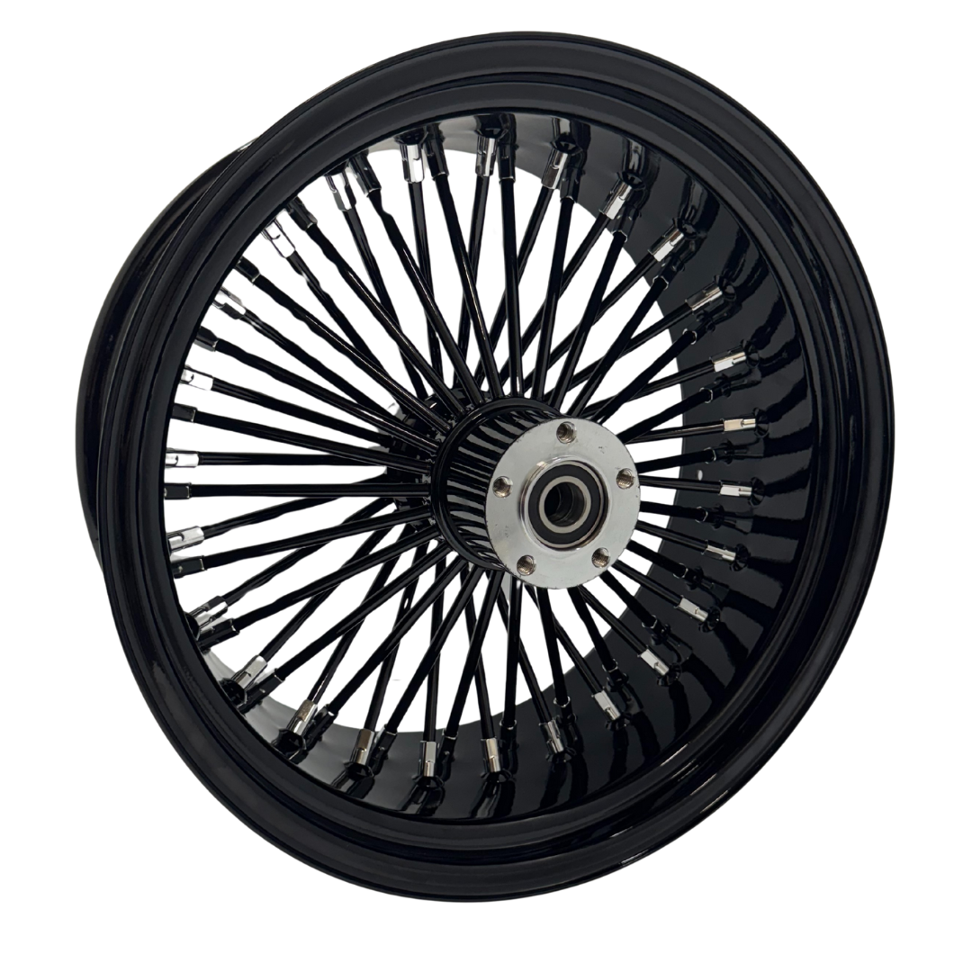 REAR FAT SPOKE WHEELS   POWDER COATED OPTION