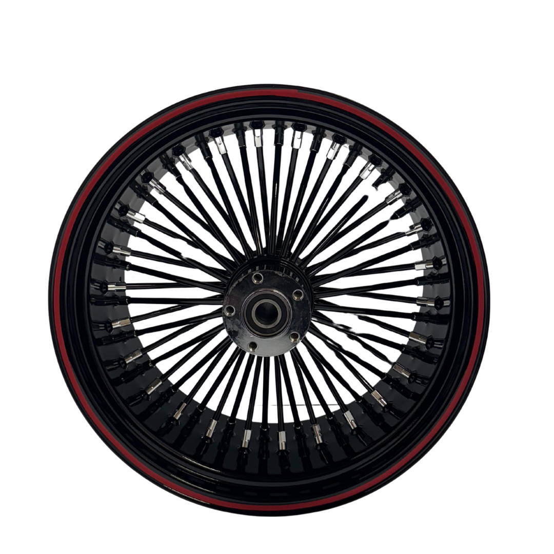REAR FAT SPOKE WHEELS   POWDER COATED OPTION